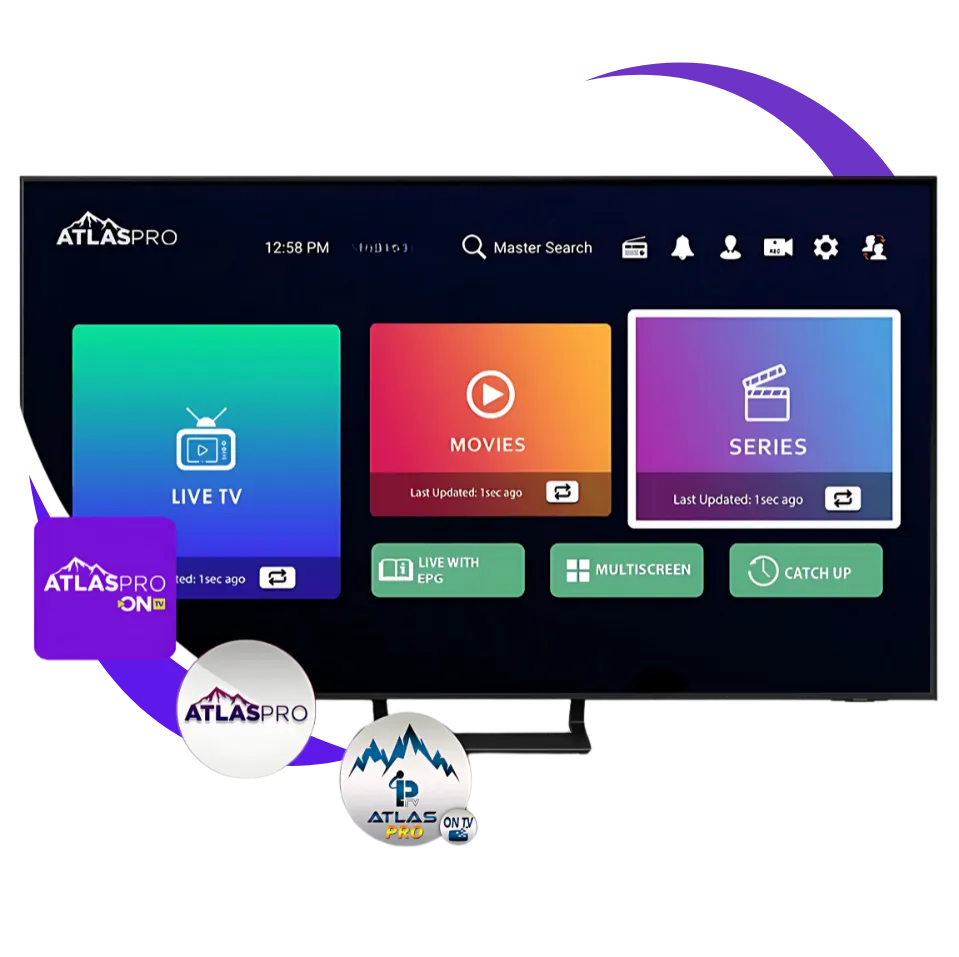 Atlas Pro ONTV - Interface streaming sur Smart TV