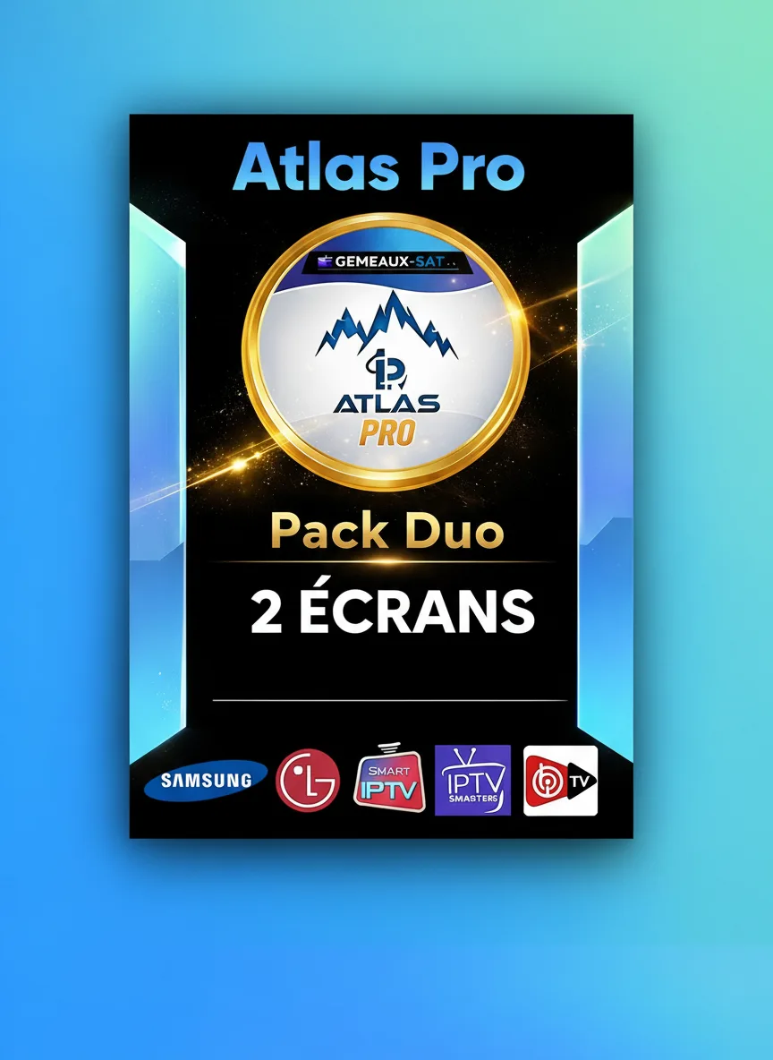 Abonnement Atlas Pro ONTV 12 Mois – Pack Duo 2 Écrans + VPN Inclus